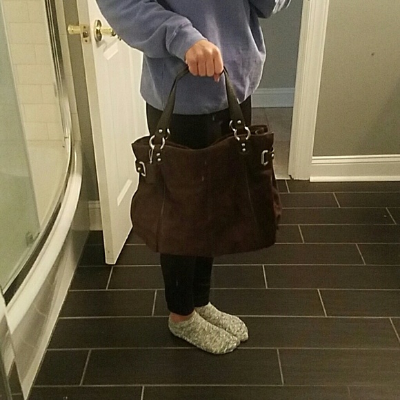 NEW & AUTHENTIC Leather and Suede Coach - Picture 8 of 8