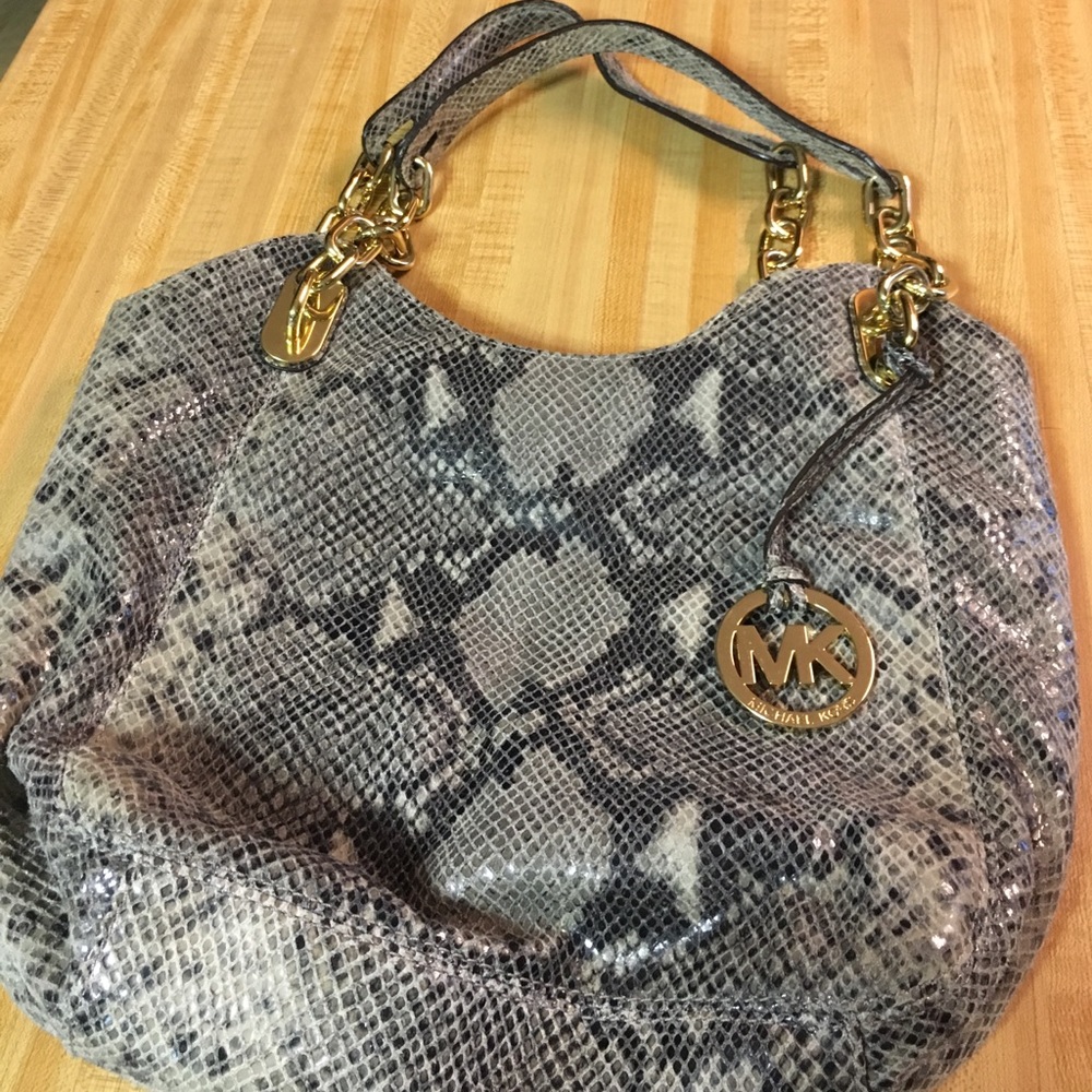 Michael Kors snakeskin bag
