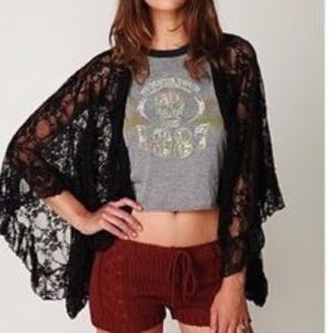 SALE! Black lace free people shawl