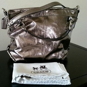 ❌SOLD❌ Coach Hobo Handbag Pewter/ Metallic GUC