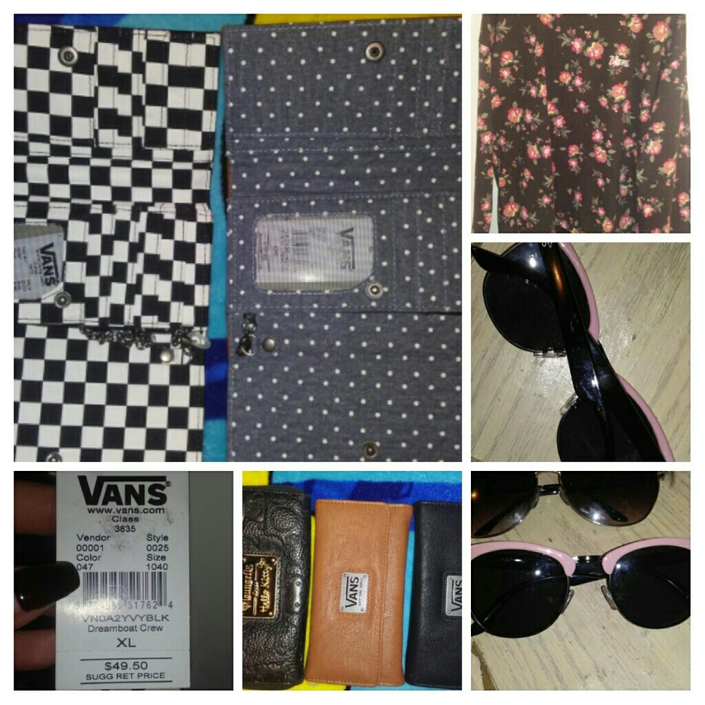Vans Items To Wallets Glasses and Sweater