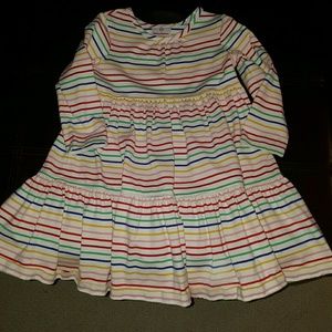 hanna andersson - girls rainbow stripped dress