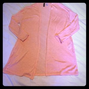 H&M long peach sweater