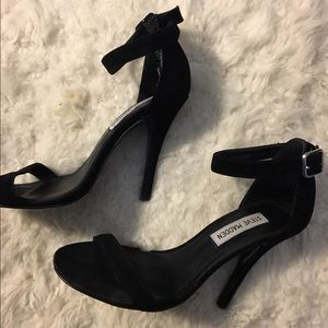 Black thin strap Steve Madden heels