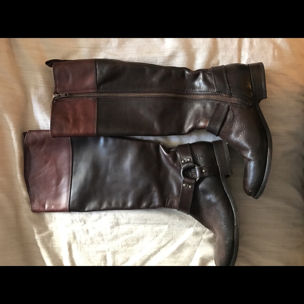 Frye Two Tone Riding Boots