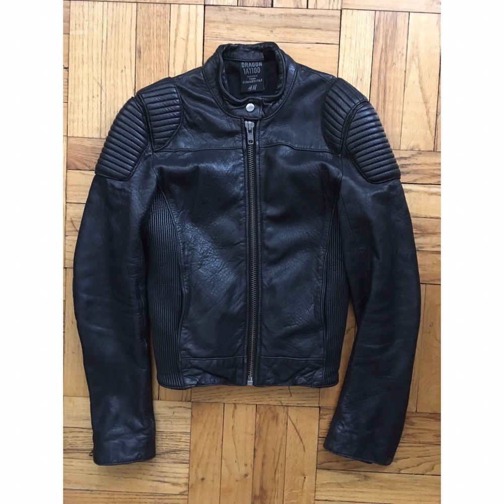 H&M Limited edition REAL leather jacket