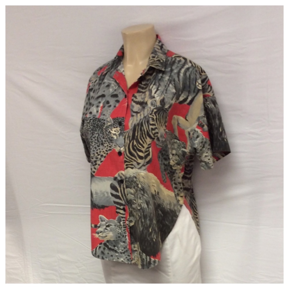 EBER LADIES ANIMAL PRINT TOP