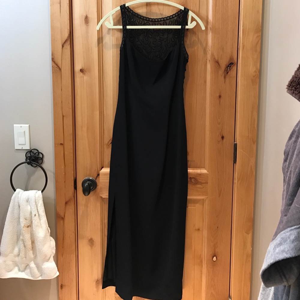 Black cocktail dress, size 4