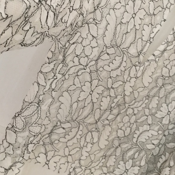 White Secret Lace Sheer Tunic Top - Picture 5 of 7