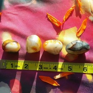 4 Aquatic Agate Pocket Stones, Crystal Healing