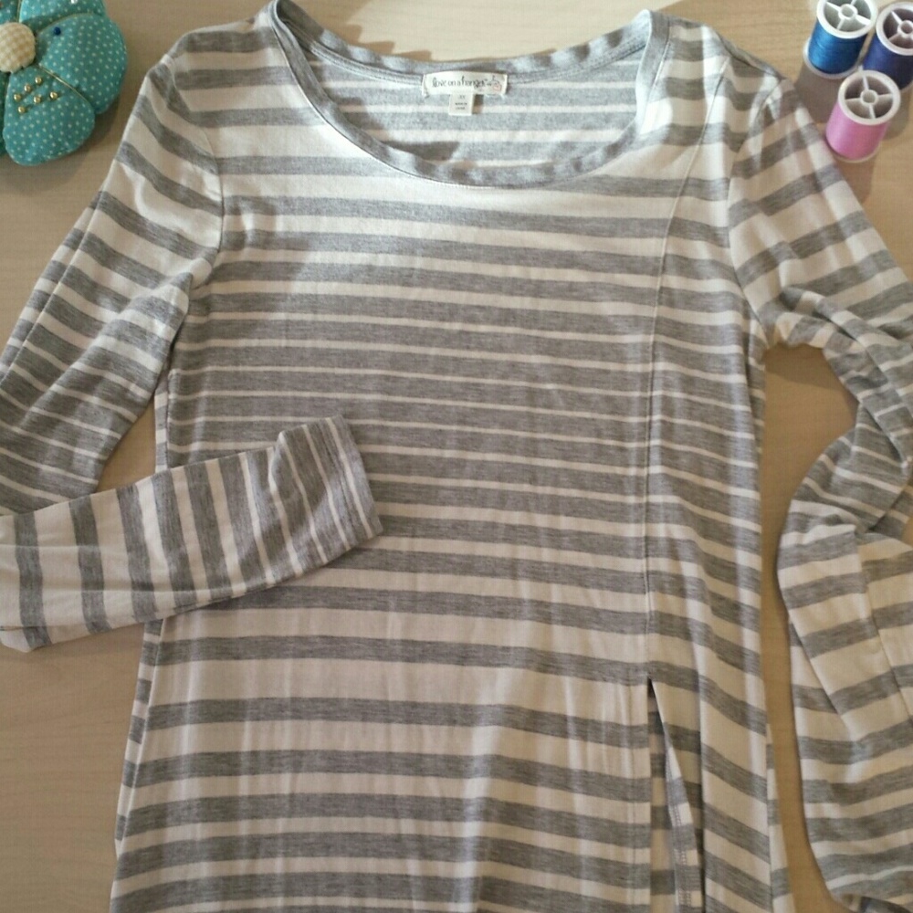 Stripped cotten maxi dress