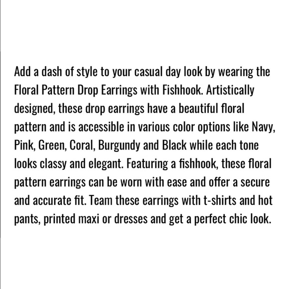 Pink Flower Earrings - Picture 4 of 4