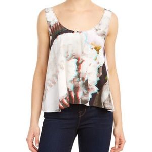 Rebecca Minkoff - Swing 3D Print Silk Top- Sz L