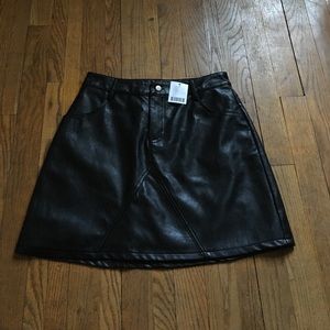 Urban Outfitters black leather skirt.