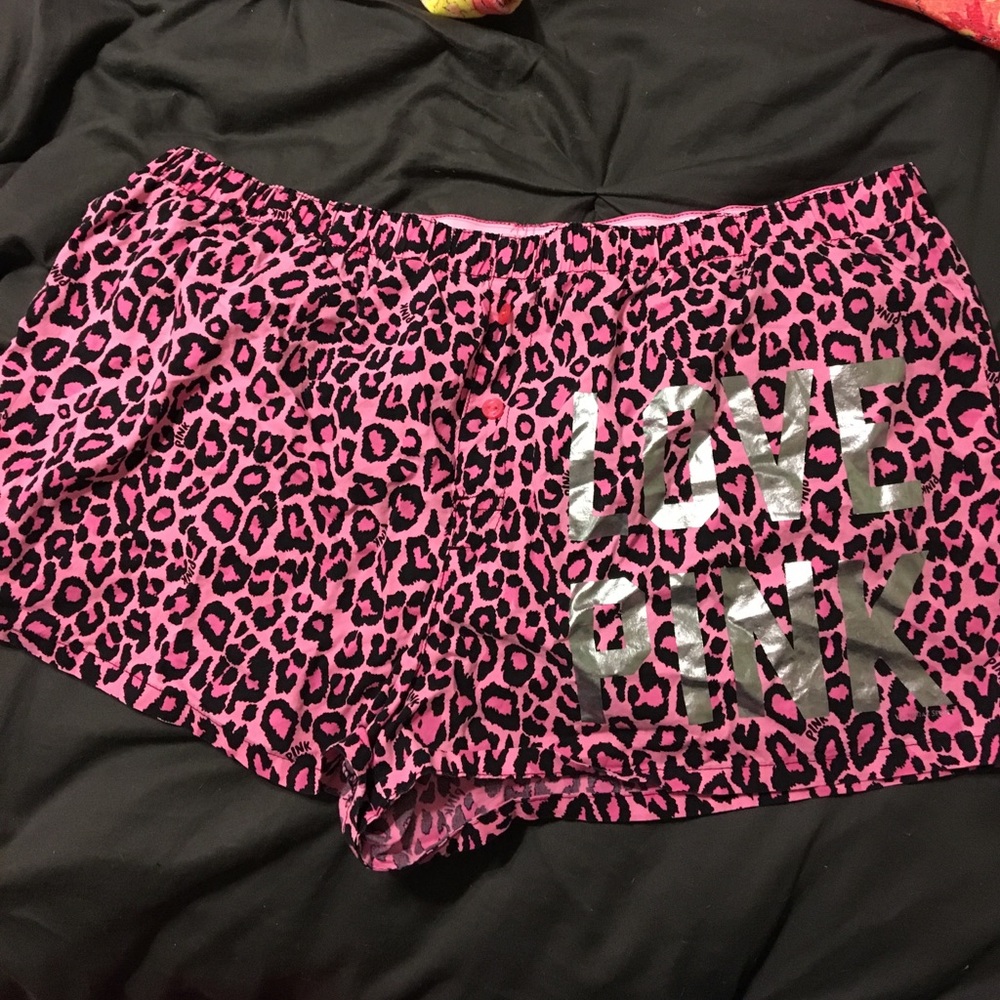 Pink boxer shorts