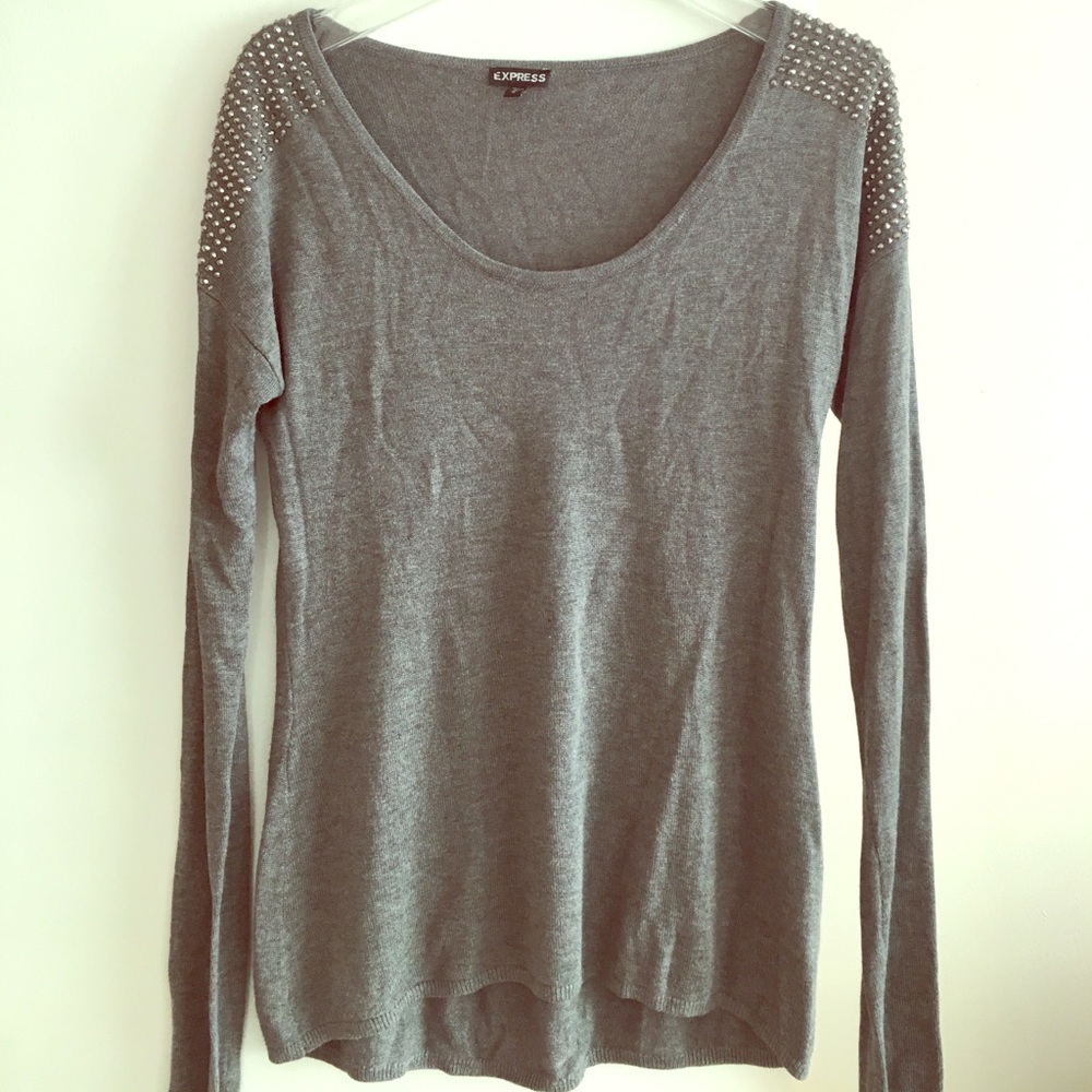 🌟NWOT🌟 Express Studded Shoulder Sweater Blouse