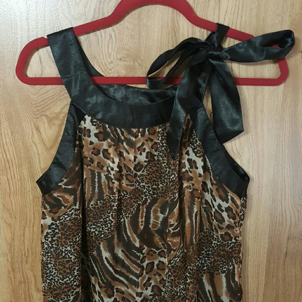 Shiffon Leopard mini dress