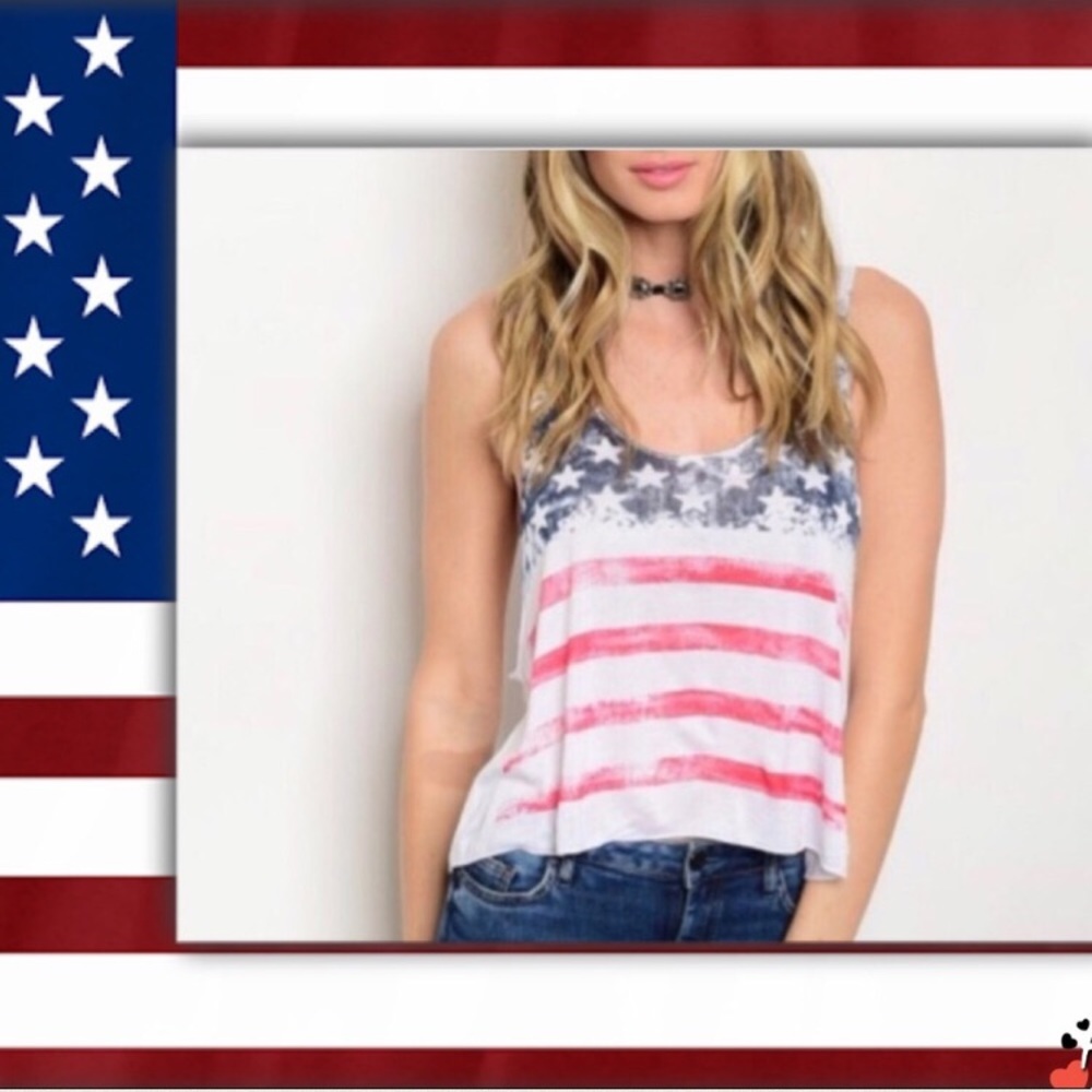 🎈🇺🇸BNWT American Flag Tank Top🇺🇸