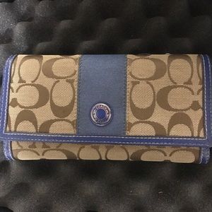 Coach checkbook wallet