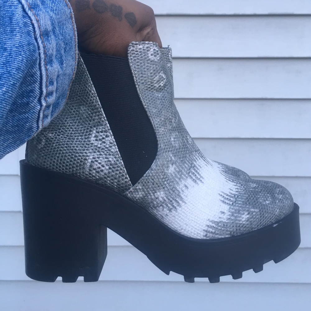 Snakeskin boots