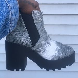 Snakeskin boots