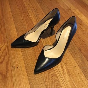 Nine West Black Pumps 7 1/2, Heel 3.5"