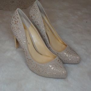 Gianni Bini Gold Heels