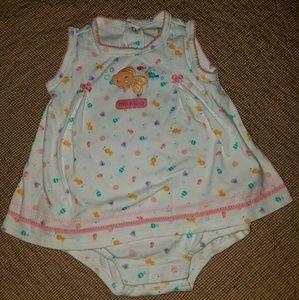 Sleeveless romper with fish- 12 months