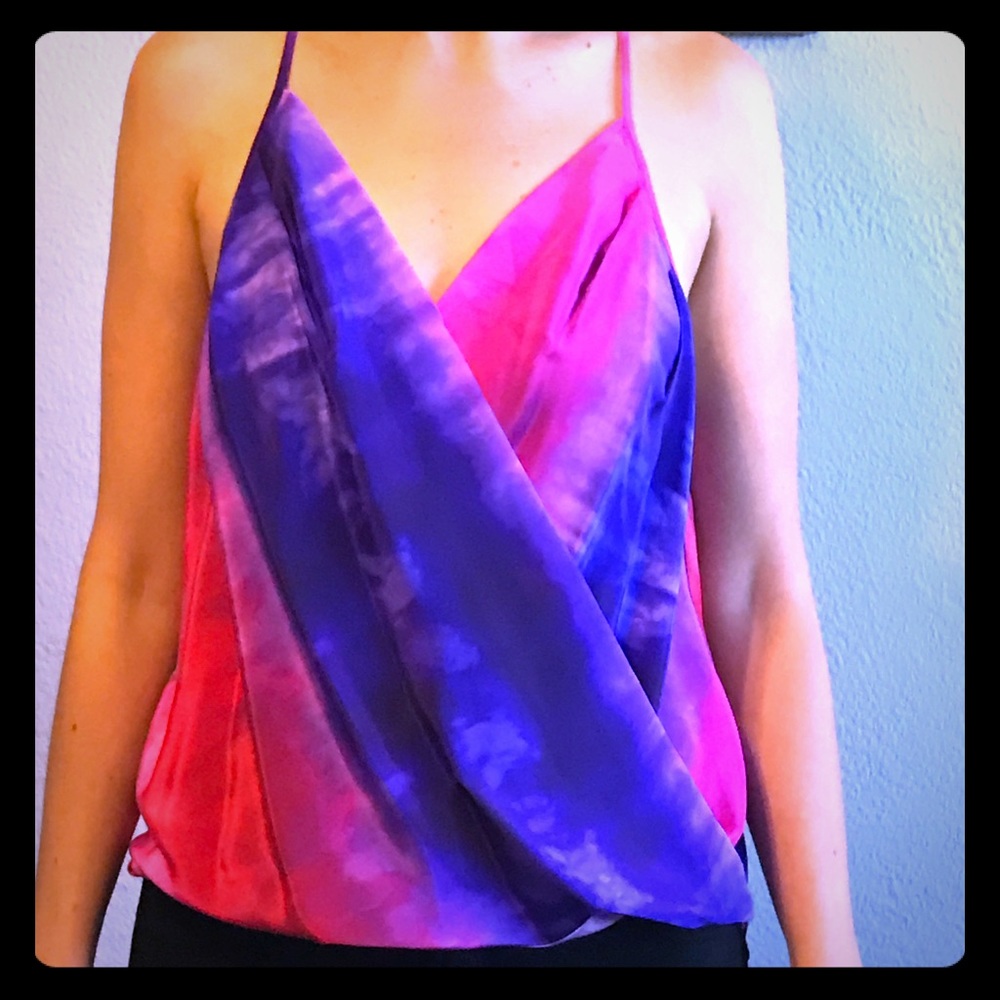 Amanda Uprichard Silk Wrap Top