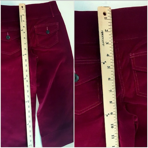 Bebe deep rich raspberry Capri pants sz0 - Picture 5 of 7