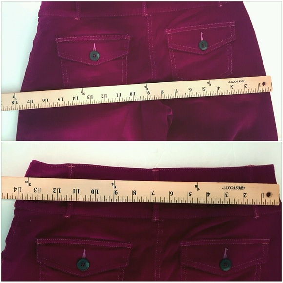 Bebe deep rich raspberry Capri pants sz0 - Picture 6 of 7