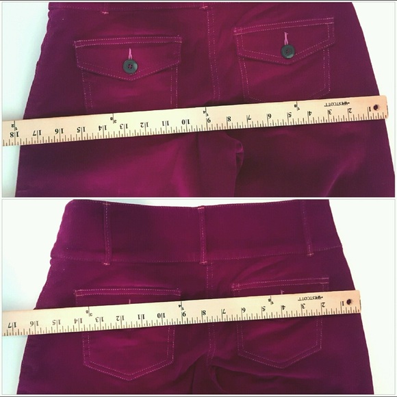 Bebe deep rich raspberry Capri pants sz0 - Picture 7 of 7