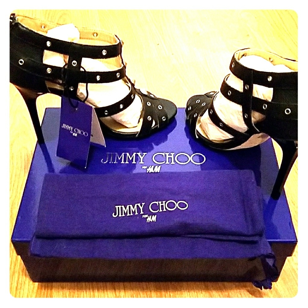 Black Jimmy Choo for H/M  Gladiator Booties