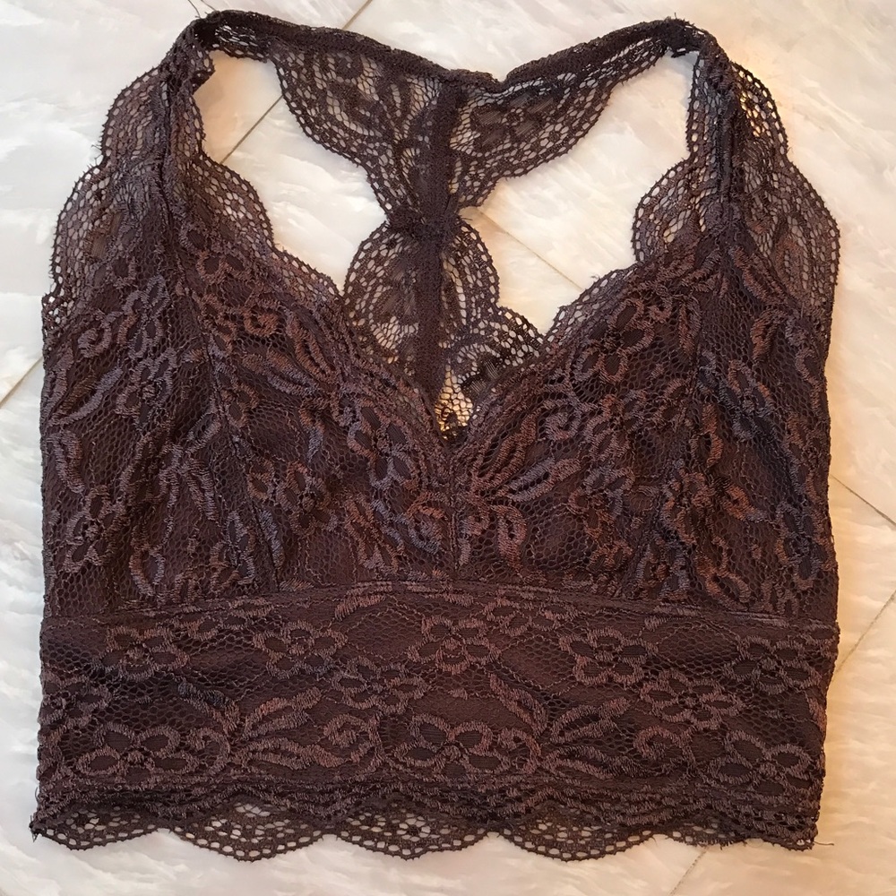 Urban outfitters lace see through bandeau