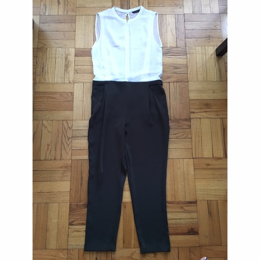 Zara sheer top jumpsuit