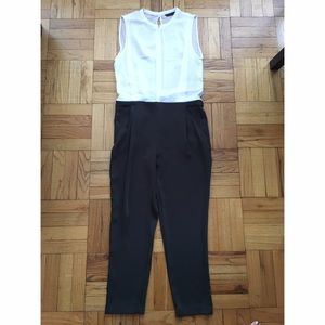 Zara sheer top jumpsuit