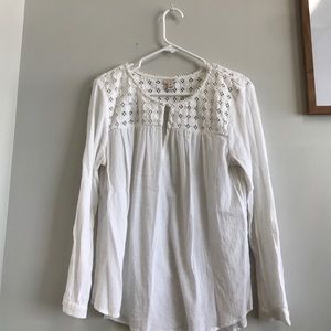 White peasant top