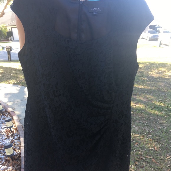Lace Side-Pleated Dress - Picture 1 of 7