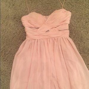 MINI SHORT CHIFFON DRESS LIGHT PINK