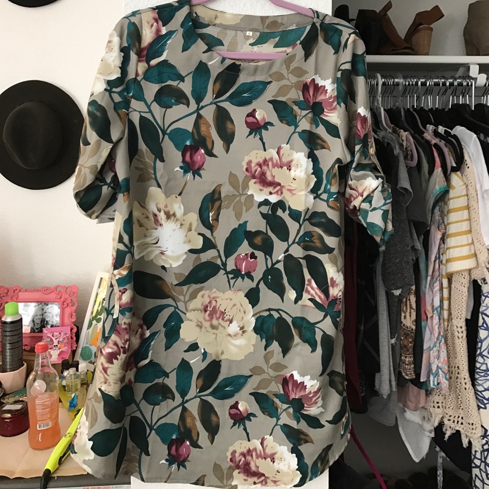 Floral Shift Dress
