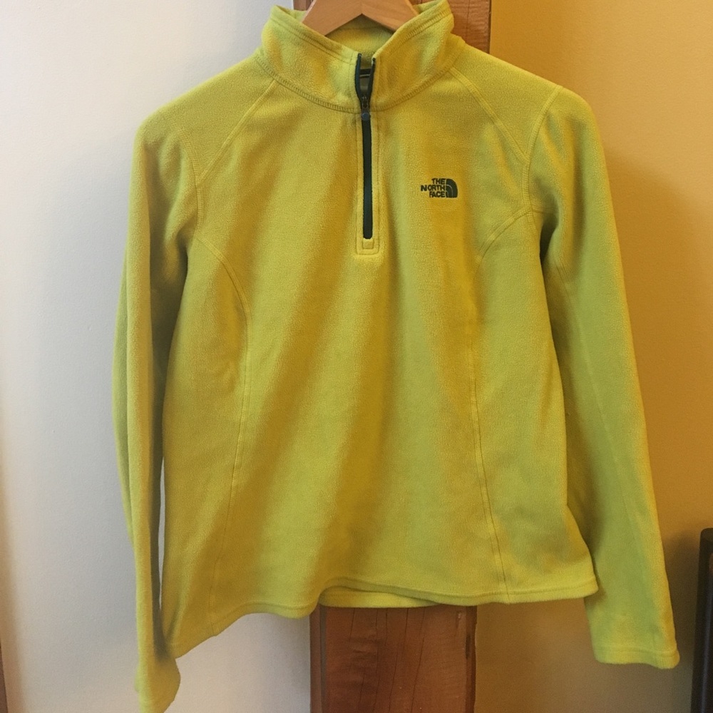 Yellow green fleece shirt