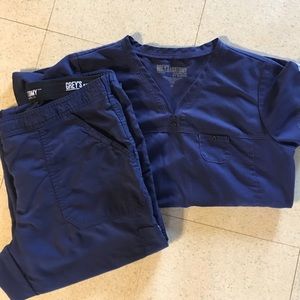 Grey's Anatomy Navy Blue Scrubs Size Medium