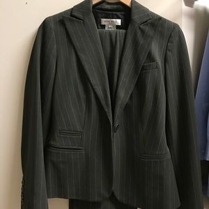 Dark green pant suite set