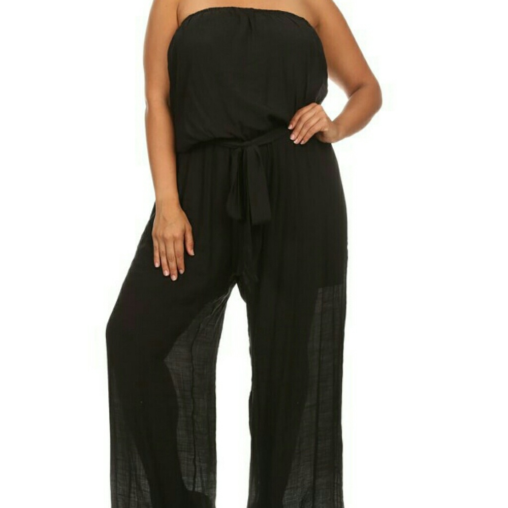 Strapless jumpsuit