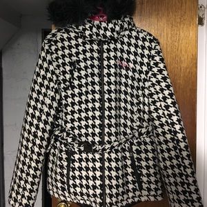Pepe Jeans Houndstooth Winter Coat