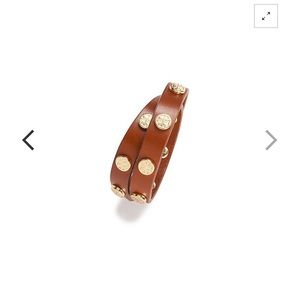 Tory Burch logo studded wrap bracelet