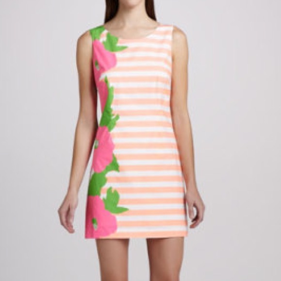 Lilly Pulitzer Dresses & Skirts - Lilly Pulitzer Delia Floral Stripe Dress