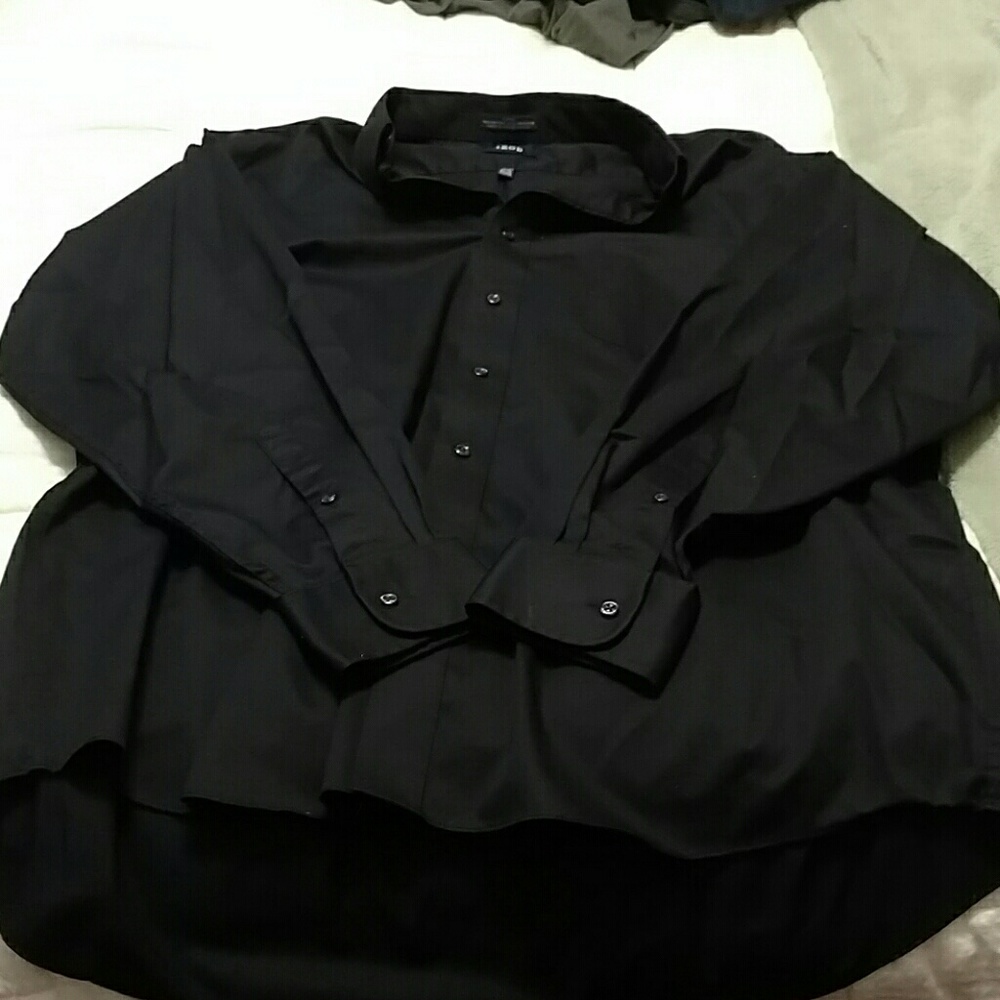 Black button down shirt