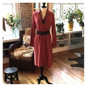 Terra-cotta colored dress