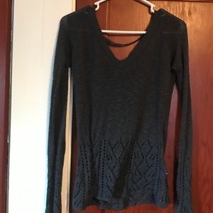 Open back sweater